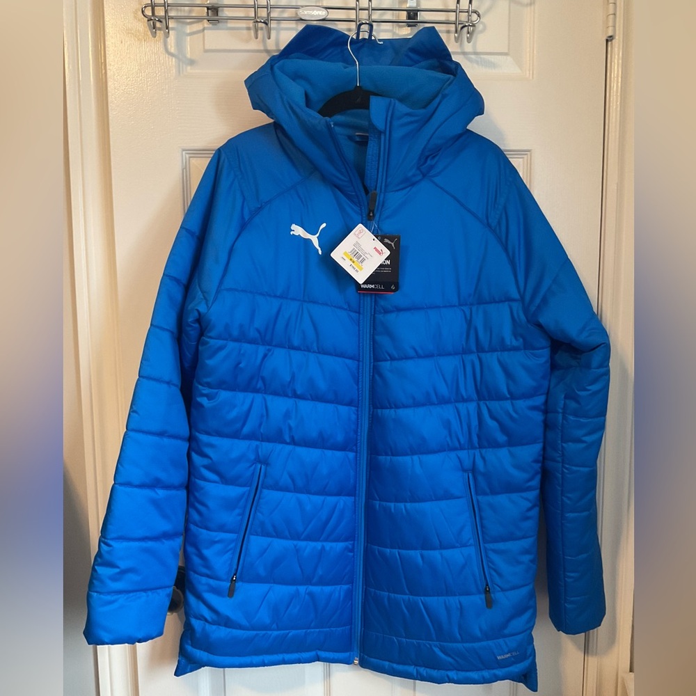 Men’s blue Puma warm cell winter coat